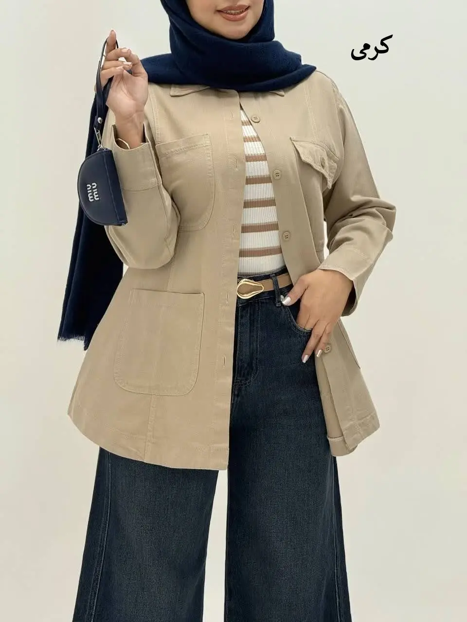 3696-مانتو کتان نیکان ( ایراددار )